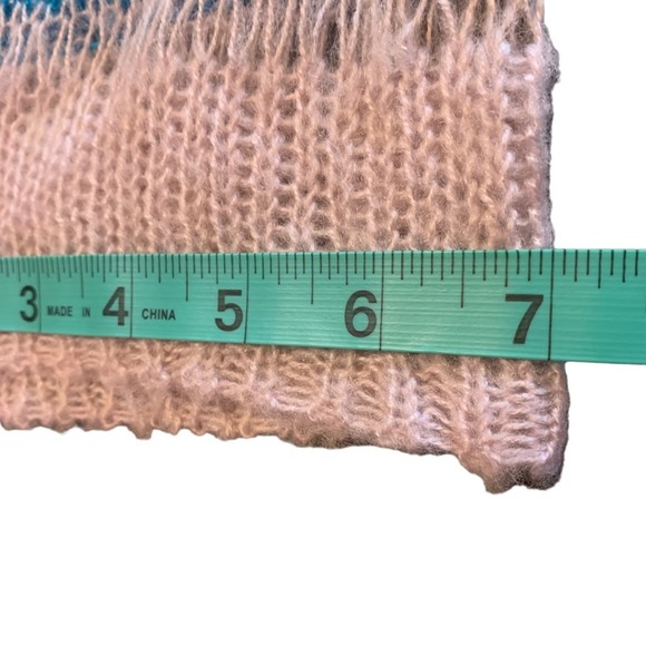 ASOS Fairycore multicolor knit Y2K style crop sweater. Size 4  XS - Picture 9 of 13